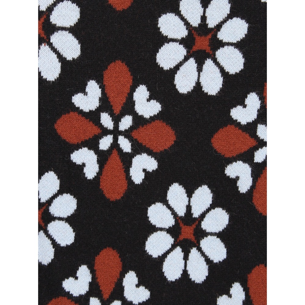 Maeve Anthropologie Carys Mock Neck Sweater Black Rust XXS - Picture 11 of 11